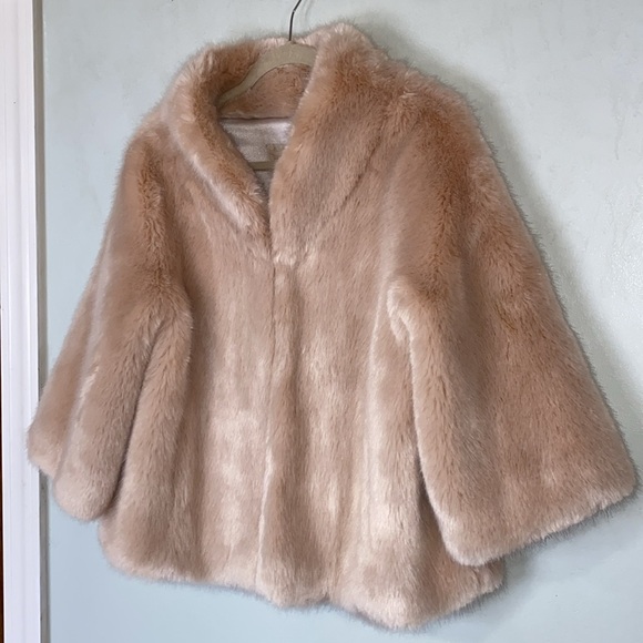 Donna Salyers Fabulous Furs Sheared Mink Faux Fur Cozy Elegant Feminine Jacket M - Picture 3 of 15